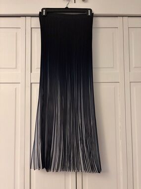 Reiss Marlie Pleated Maxi Skirt - Blue